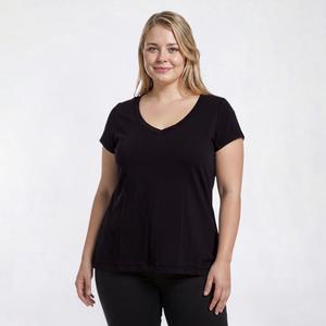 Juniors Plus Eye Candy Short Sleeve V-Neck Tee